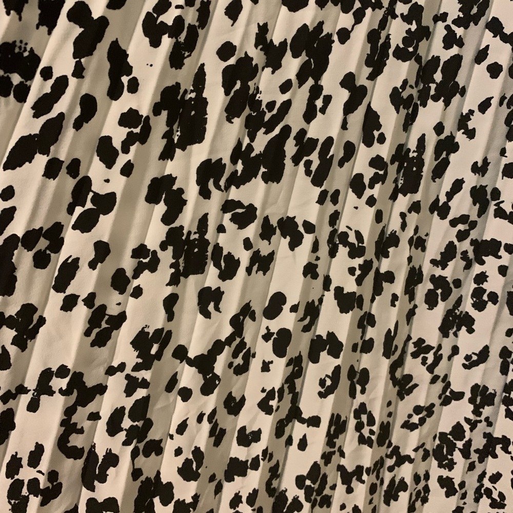 🚨🚨sold 🚨🚨 black and white accordion pleated skirt - Picture 2 of 3